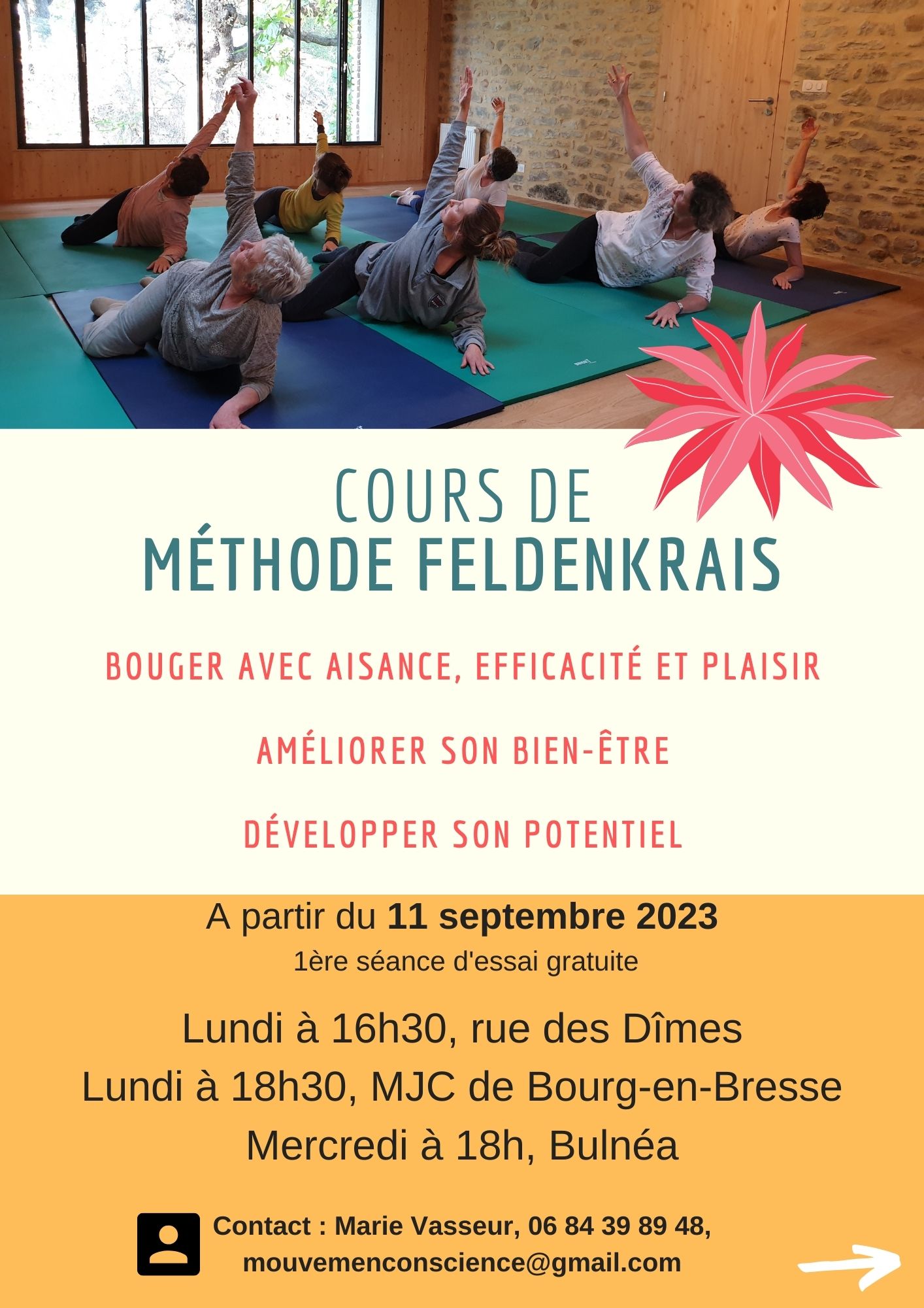 Image pour le cours collectif Cours collectif LUNDI 18h30 à Bourg-en-Bresse (MJC)